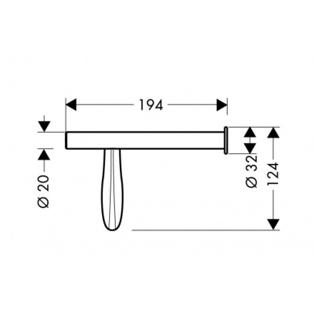 Держатель туалетной бумаги Axor Massaud, 42236140, шлифованная бронза