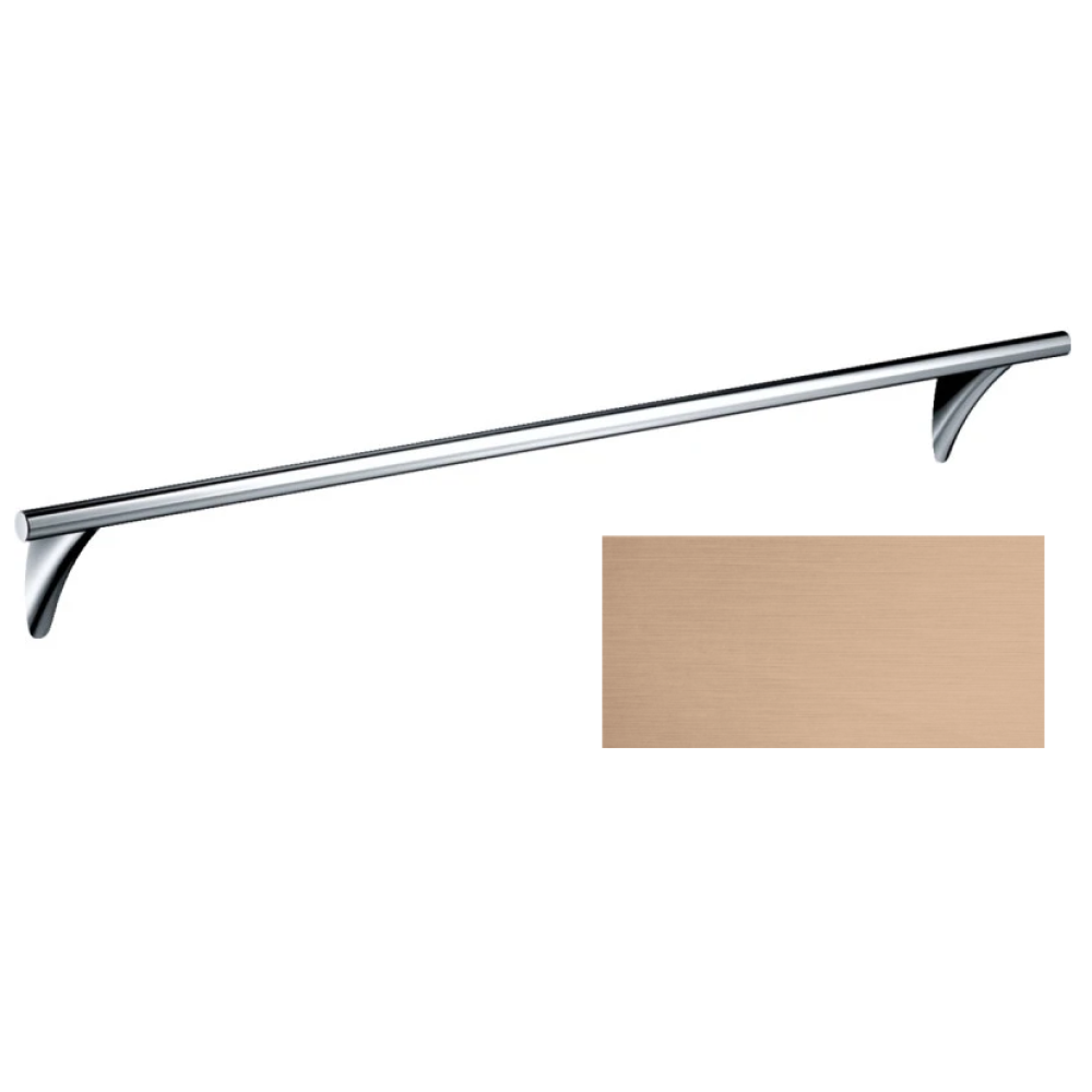 Полотенцедержатель и рейлинг Axor Massaud, 600 мм, 42260310, шлифованное красное золото