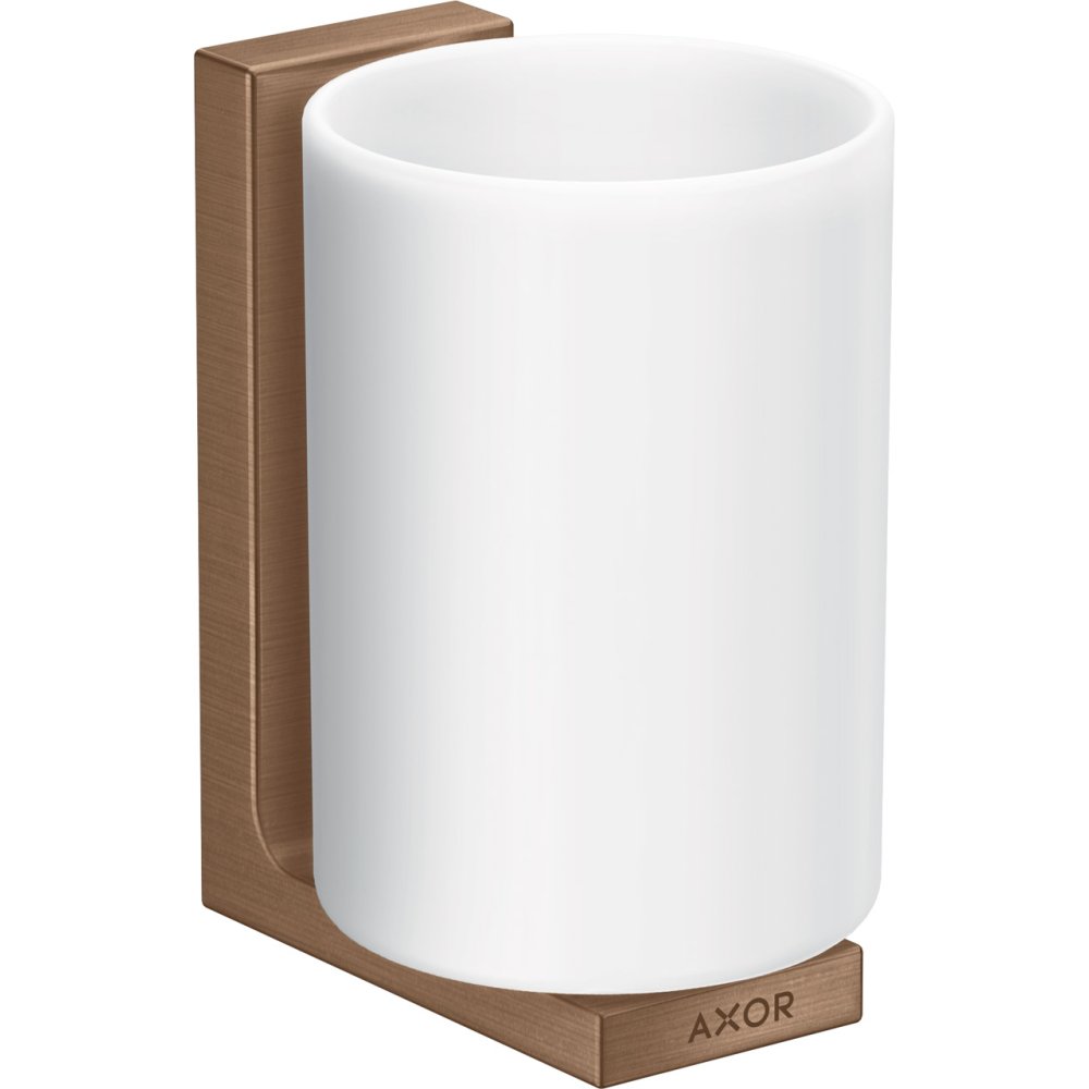 Стакан для зубных щеток Axor Universal Rectangular, 42604310, шлифованное красное золото