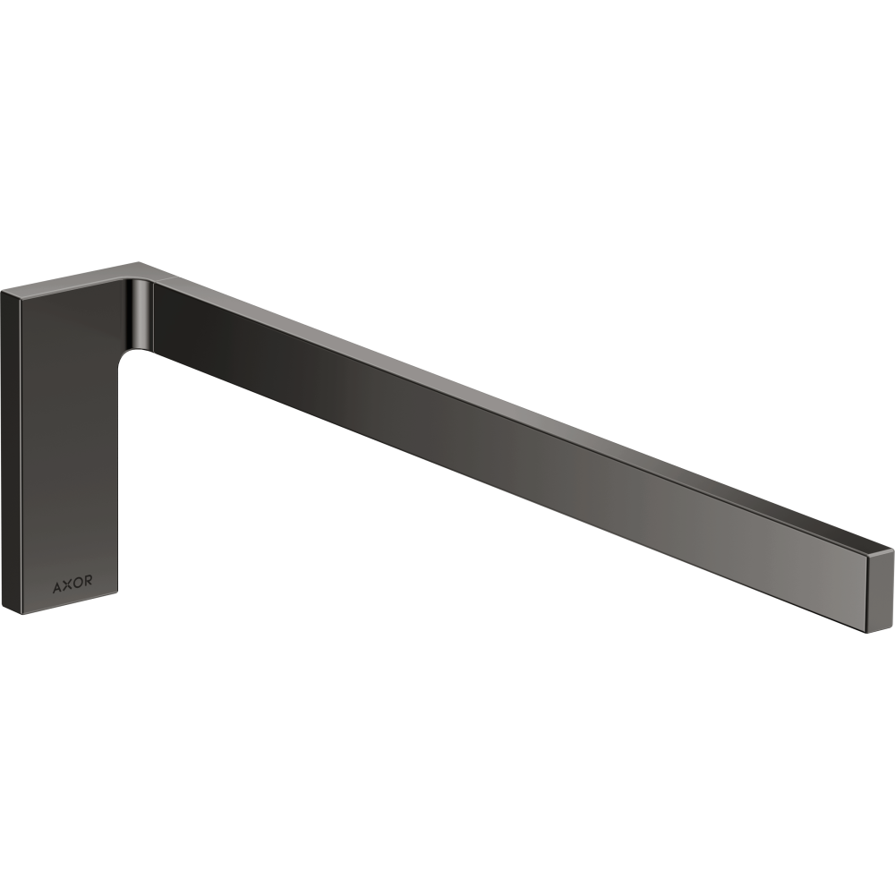 Полотенцедержатель Axor Universal Rectangular, прямоугольный, 380 мм, 42626330, полированный черный хром 