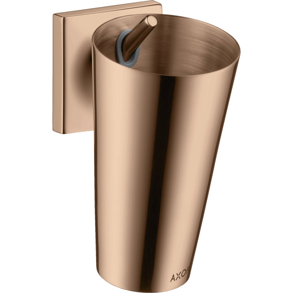 Стакан для зубных щеток Axor Starck Organic, 42734300, полированное красное золото 