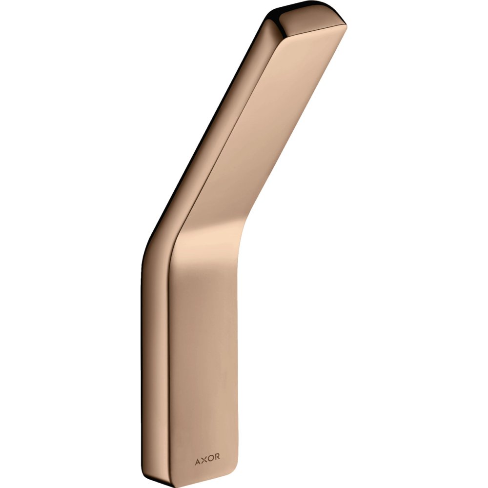 Крючок для полотенца Axor Universal SoftSquare, одинарный, 42801300, полированное красное золото 
