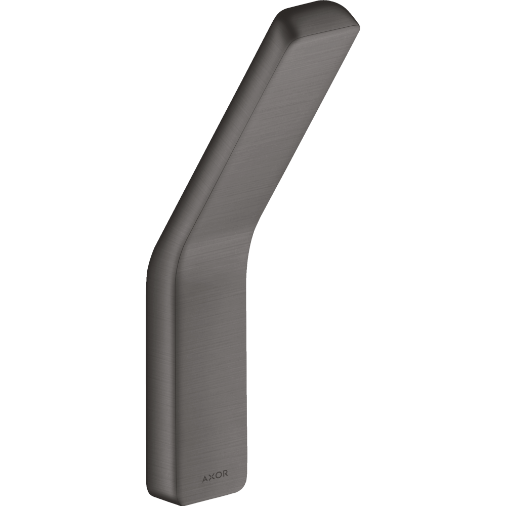 Крючок для полотенца Axor Universal SoftSquare, одинарный, 42801340, шлифованный черный хром 