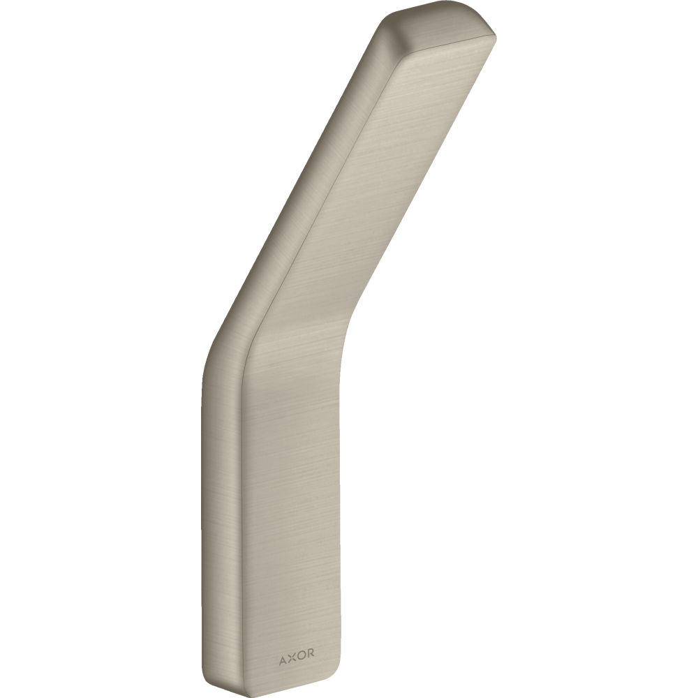 Крючок для полотенца Axor Universal SoftSquare, одинарный, 42801820, шлифованный никель