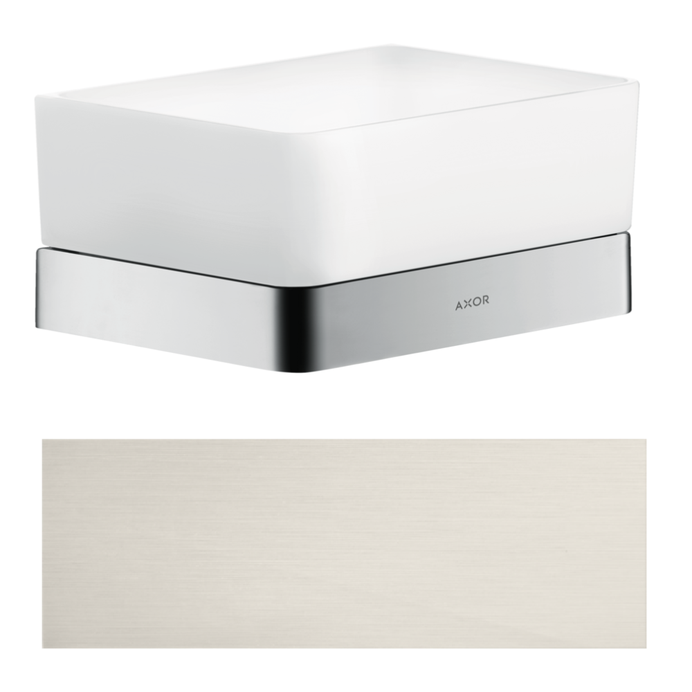 Полочка для душа Axor Universal SoftSquare, 150x70 мм, 42802800, сталь