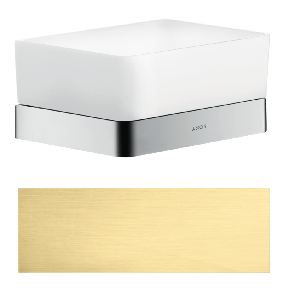 Полочка для душа Axor Universal SoftSquare, 150x70 мм, 42802950, шлифованная медь