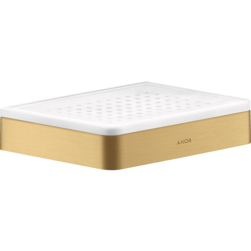 Полка-мыльница Axor Universal SoftSquare, 42803250, шлифованное золото