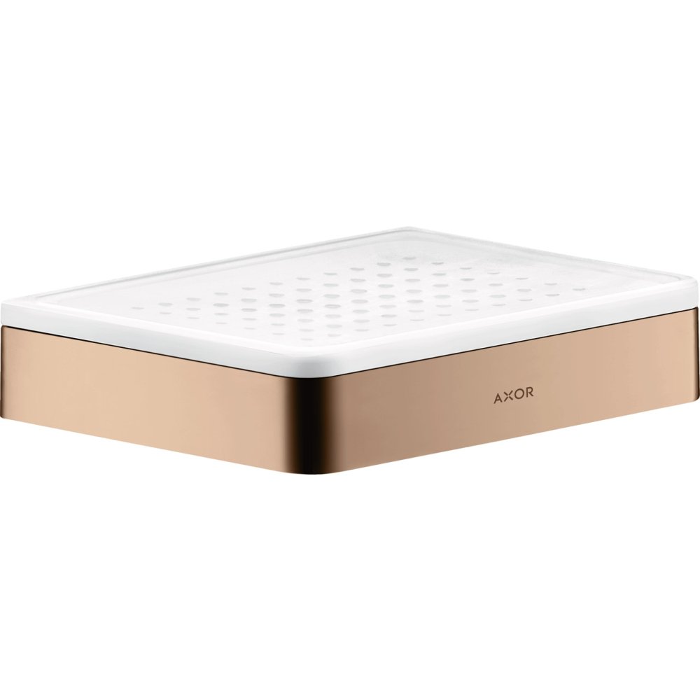 Полка-мыльница Axor Universal SoftSquare, 42803300, полированное красное золото 