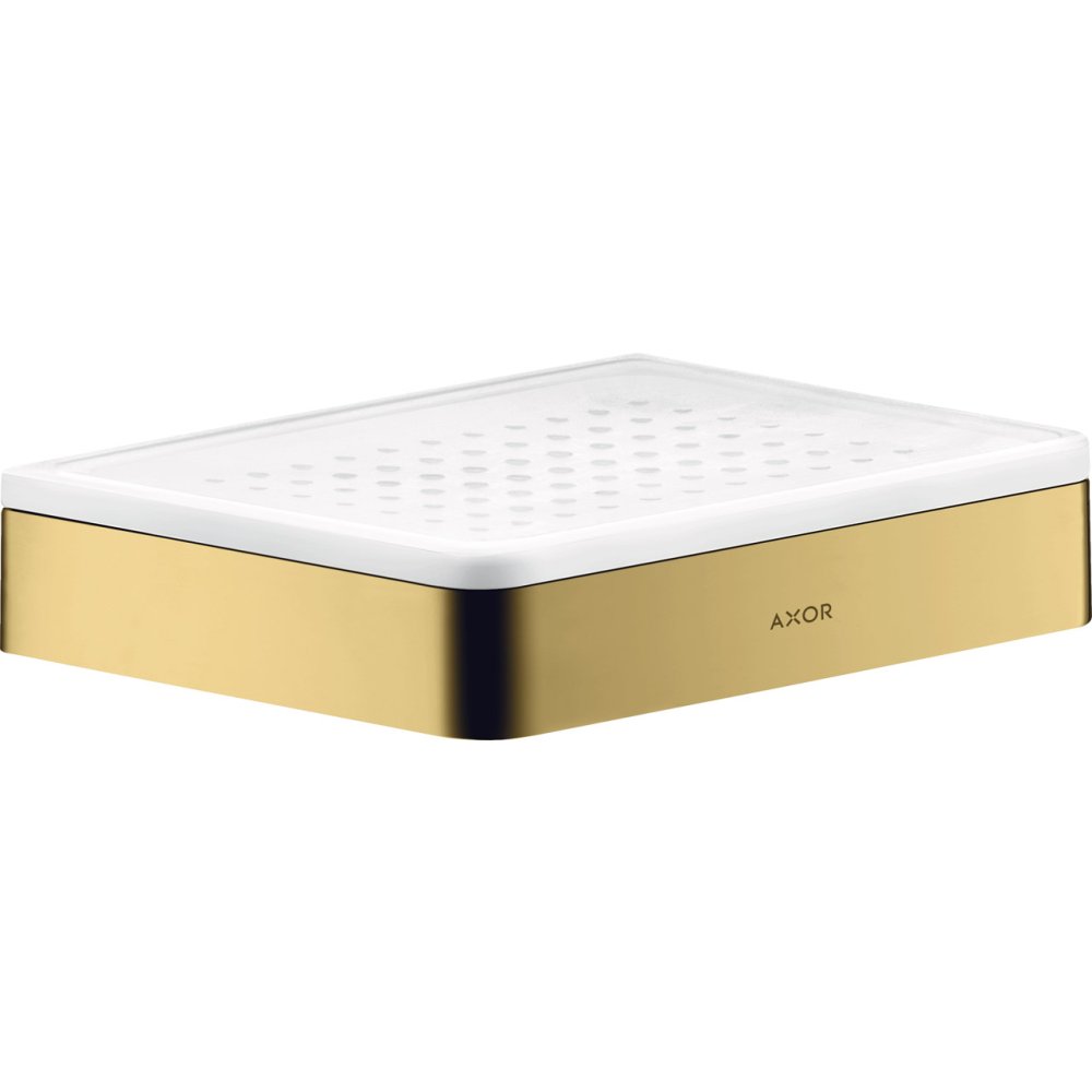 Полка-мыльница Axor Universal SoftSquare, 42803990, полированное золото