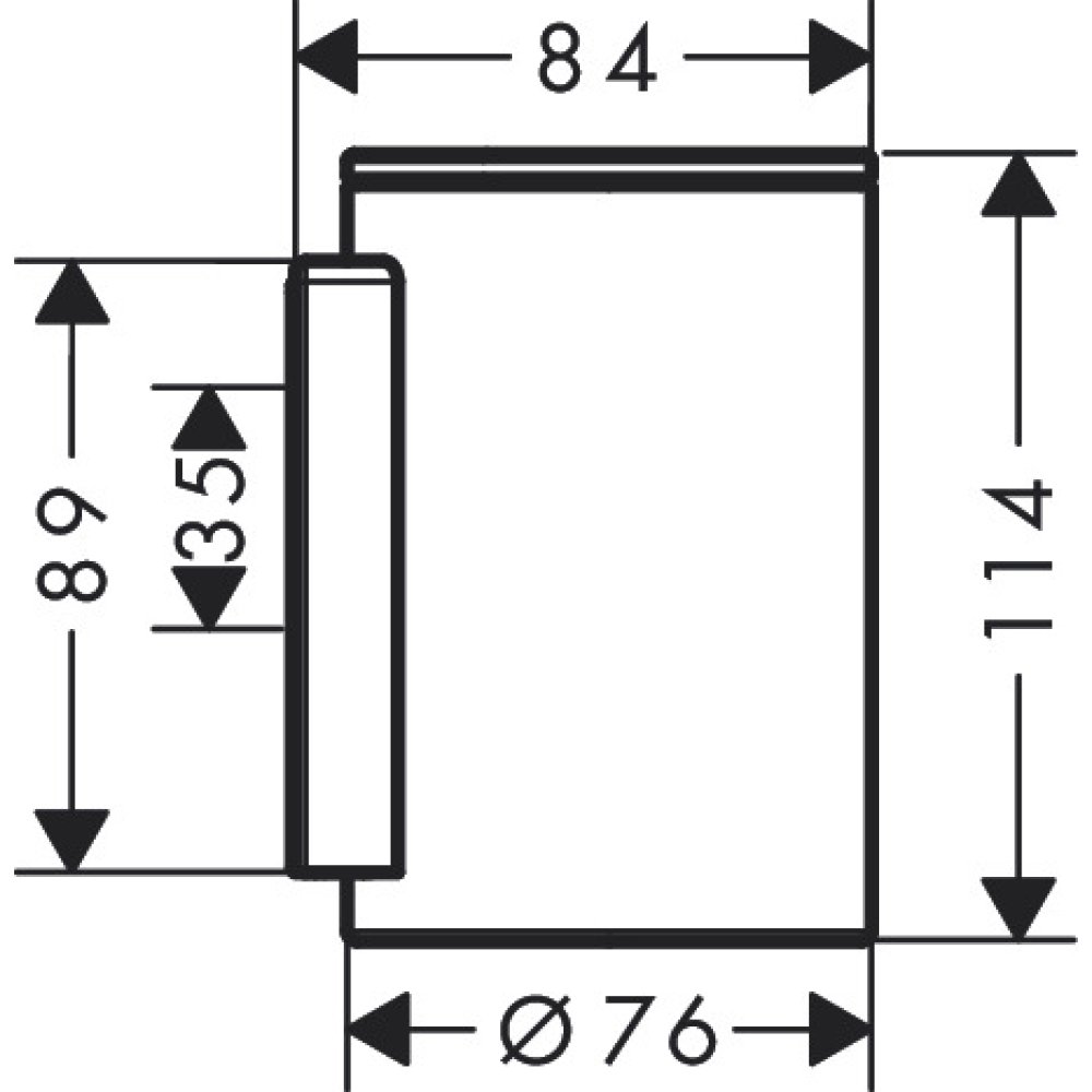 Стакан для зубных щеток Axor Universal Circular, настенный, 42804140, шлифованная бронза