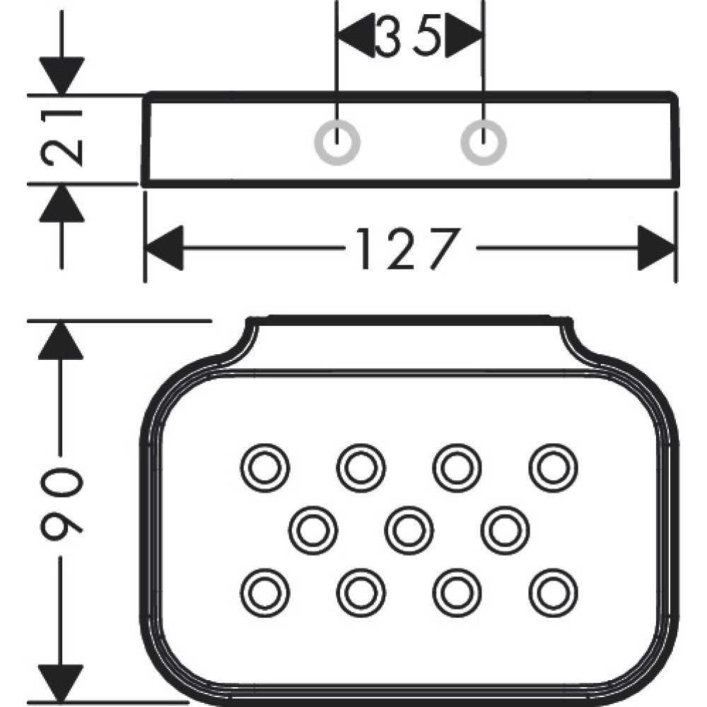 Мыльница Axor Universal Circular, 42805800, сталь