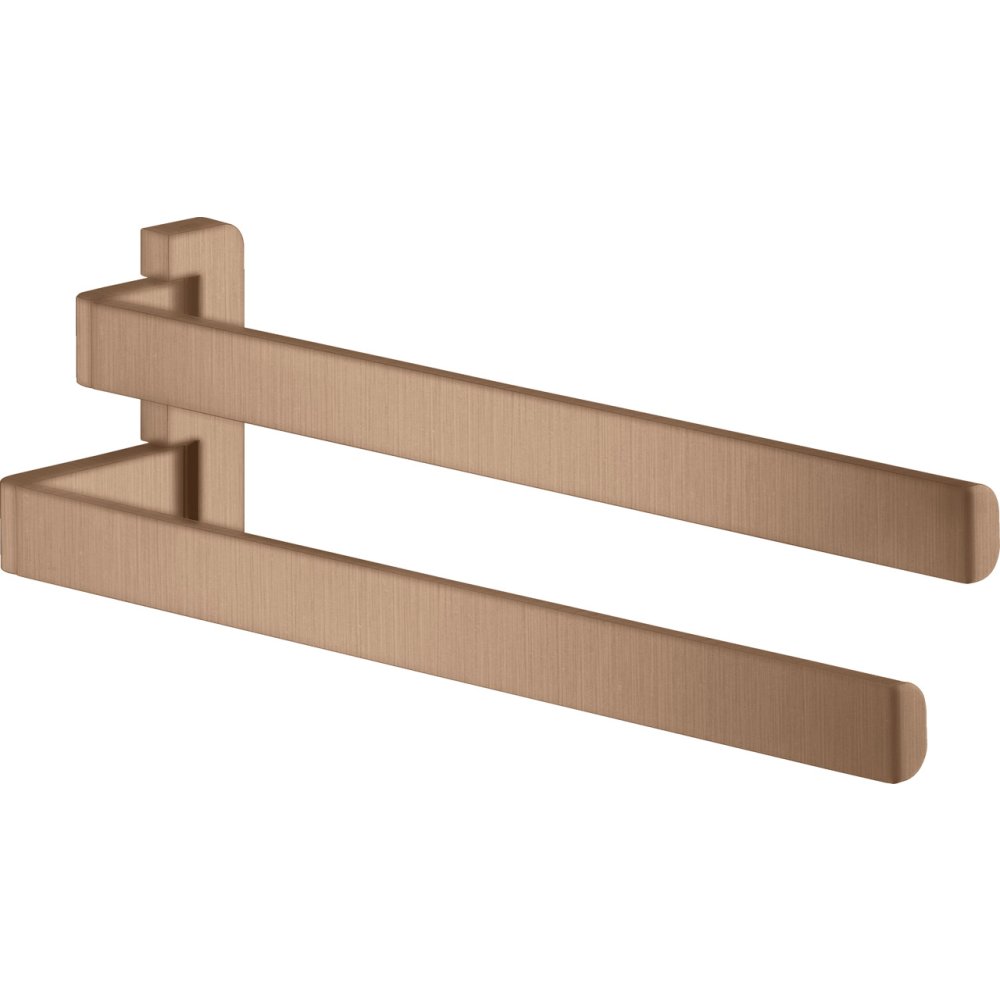 Полотенцедержатель Axor Universal SoftSquare, с двойной ручкой, 42821310, шлифованное красное золото