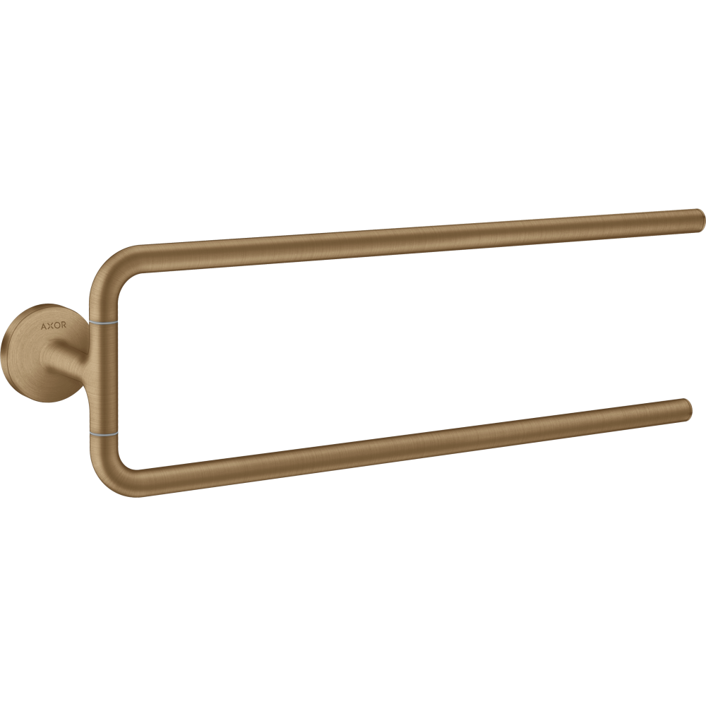 Полотенцедержатель Axor Universal Circular, двойной, 42822140, шлифованная бронза