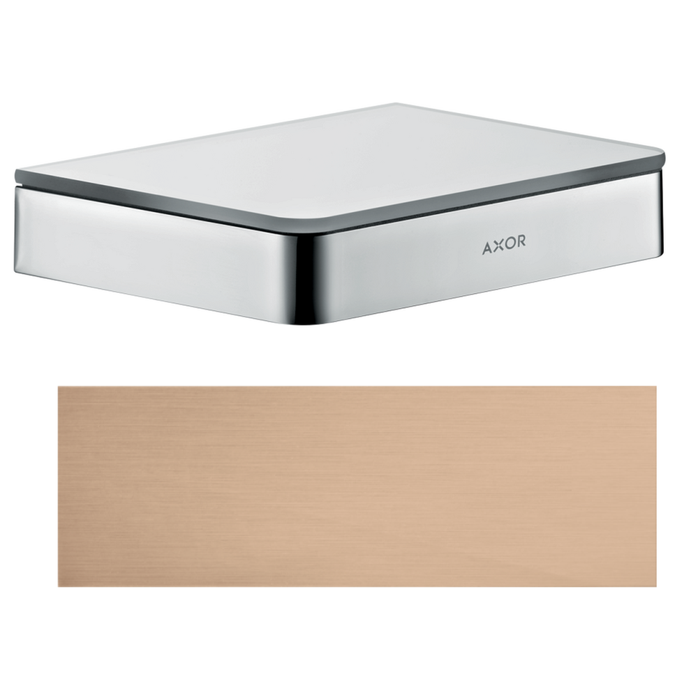 Полка Axor Universal SoftSquare, 150 мм, 42840310, шлифованное красное золото