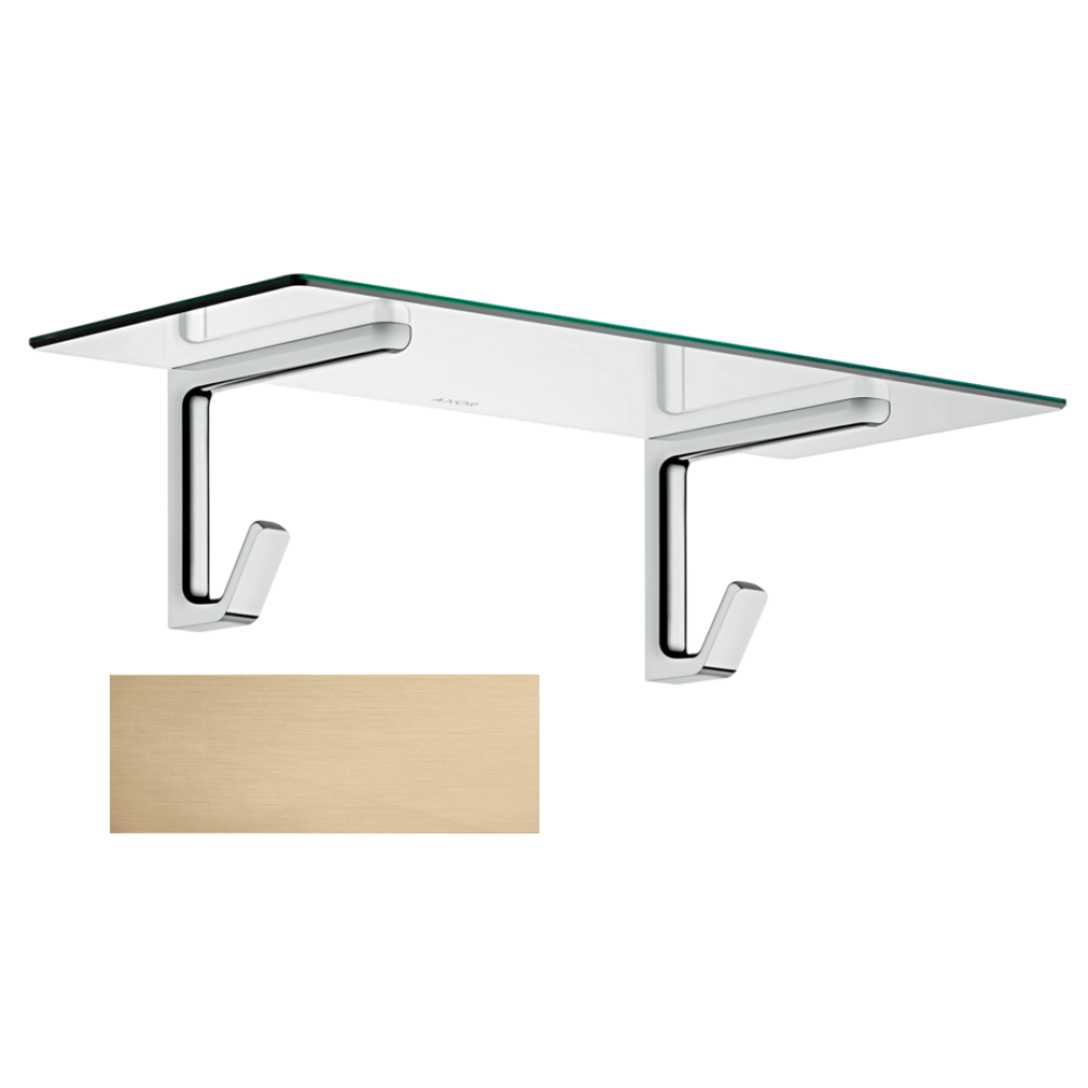 Полка для полотенец Axor Universal SoftSquare, 600 мм, 42842140, шлифованная бронза