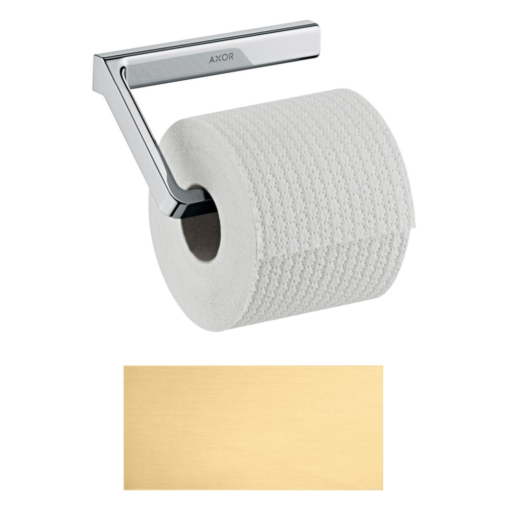 Держатель туалетной бумаги Axor Universal SoftSquare,без крышки, 42846250, шлифованное золото
