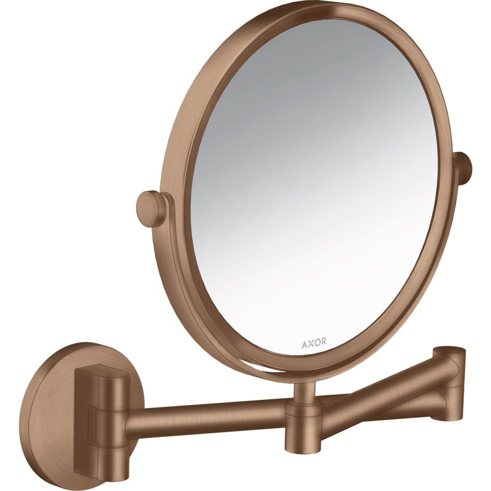 Зеркало косметическое Axor Universal Circular, 170 мм, 42849310, шлифованное красное золото