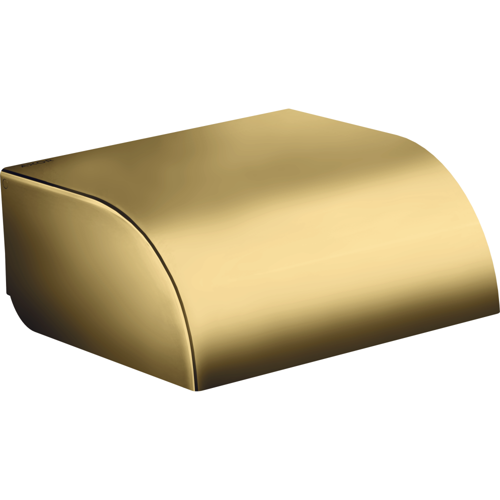 Держатель туалетной бумаги Axor Universal Circular, с крышкой, 42858990, полированное золото