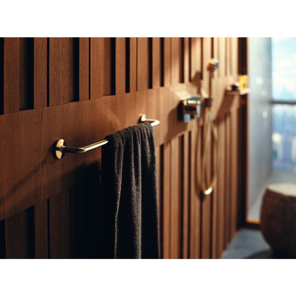 Полотенцедержатель и рейлинг Axor Universal Circular, 600 мм, 42860990, полированное золото