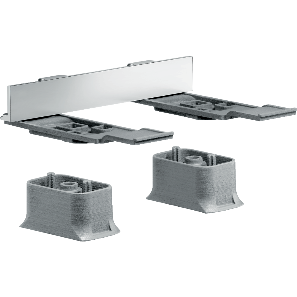 Комплект адаптеров для монтажа Axor Universal SoftSquare, 42870300, полированное красное золото 