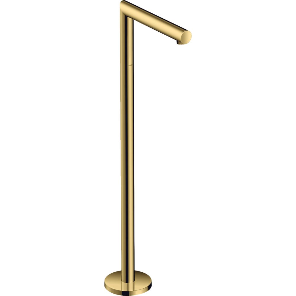 Излив на ванну Axor Uno, напольный, прямой, 45412990, полированное золото