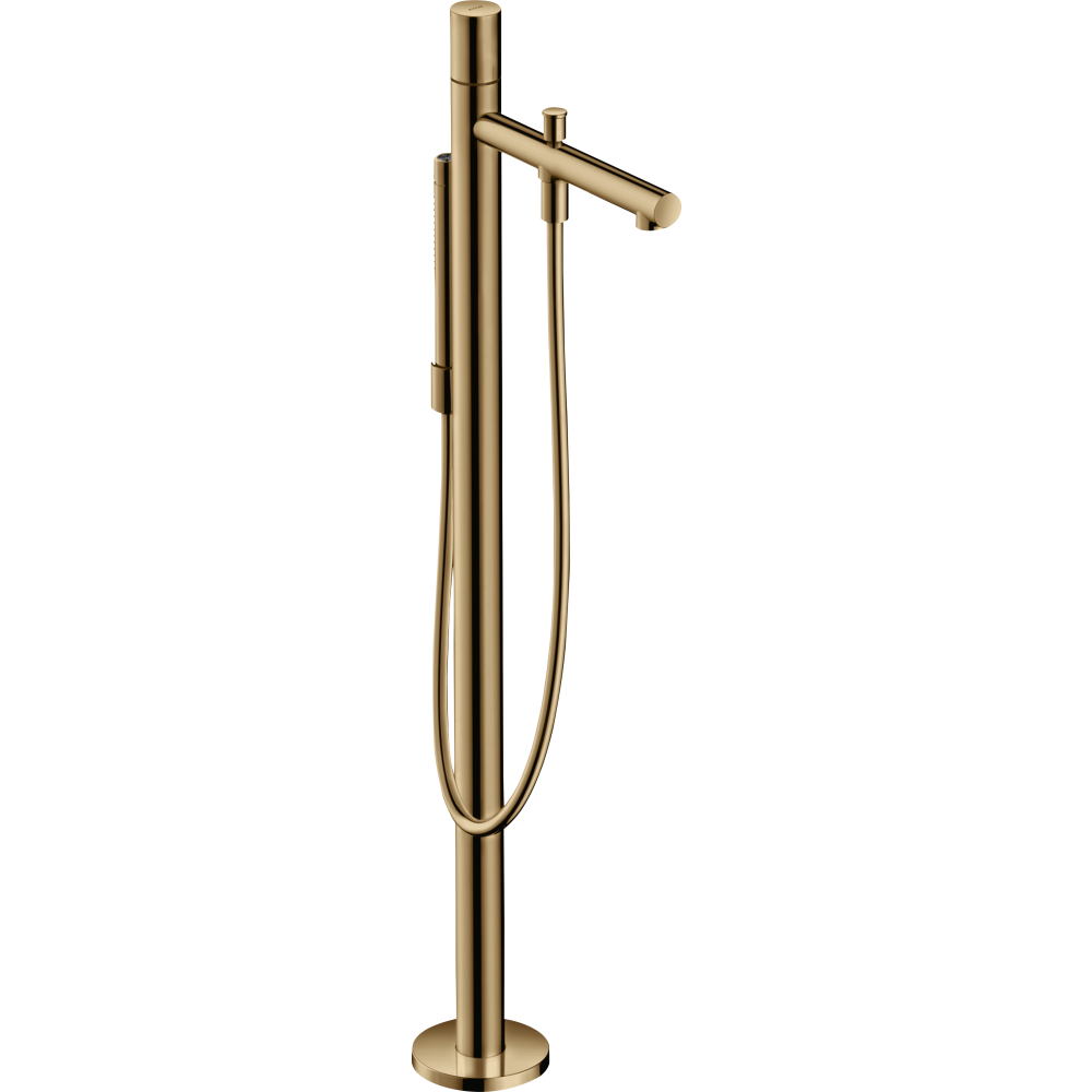 Смеситель для ванны Axor Uno, однорычажный, напольный, с рукояткой Zero