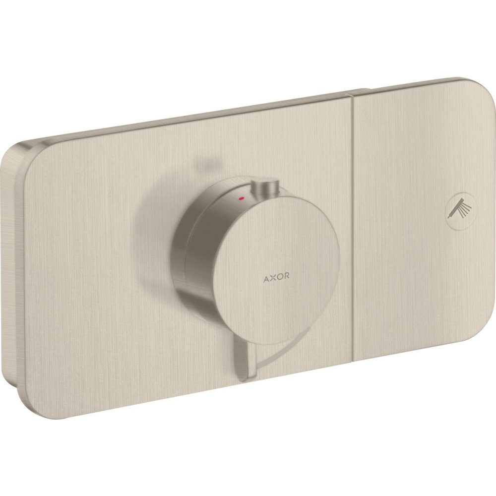 Термостат Axor One, для 1 потребителя, скрытого монтажа, 45711820, шлифованный никель