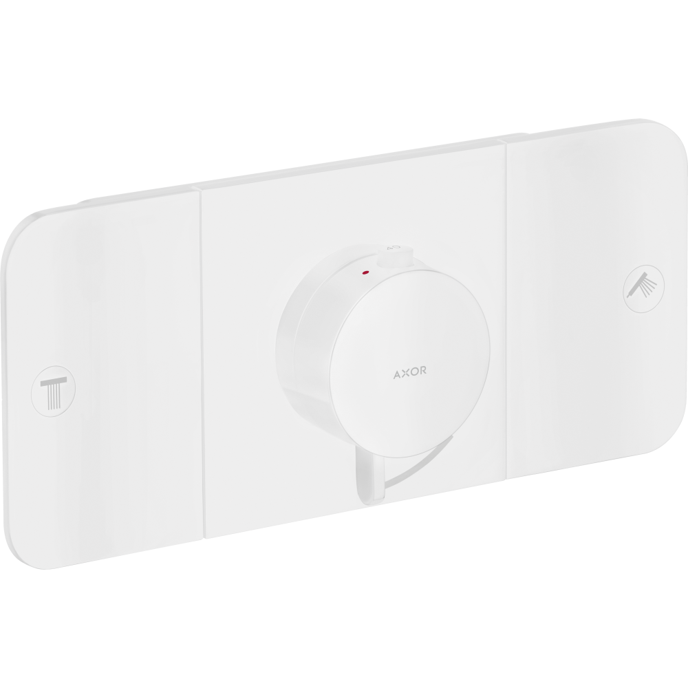 Термостат Axor One, для 2 потребителей, скрытого монтажа, 45712700, матовый белый