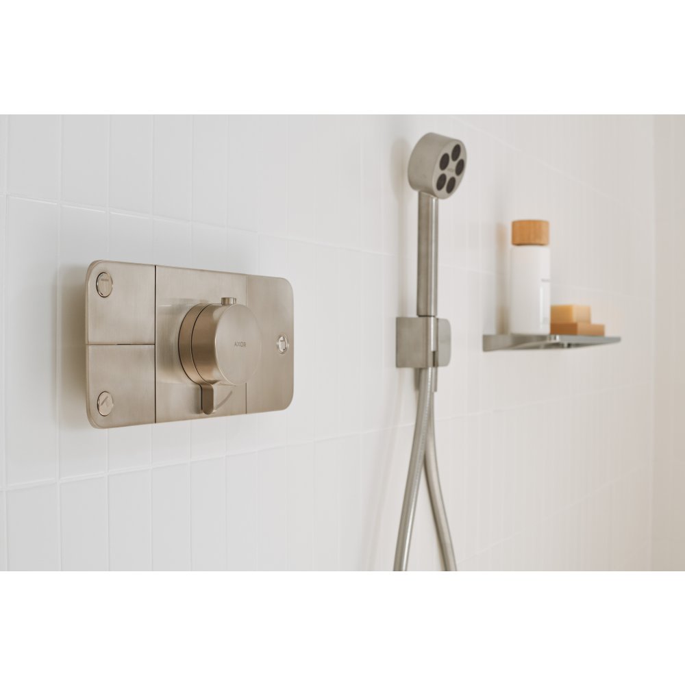 Термостат Axor One, для 3 потребителей, скрытого монтажа, 45713140, шлифованная бронза