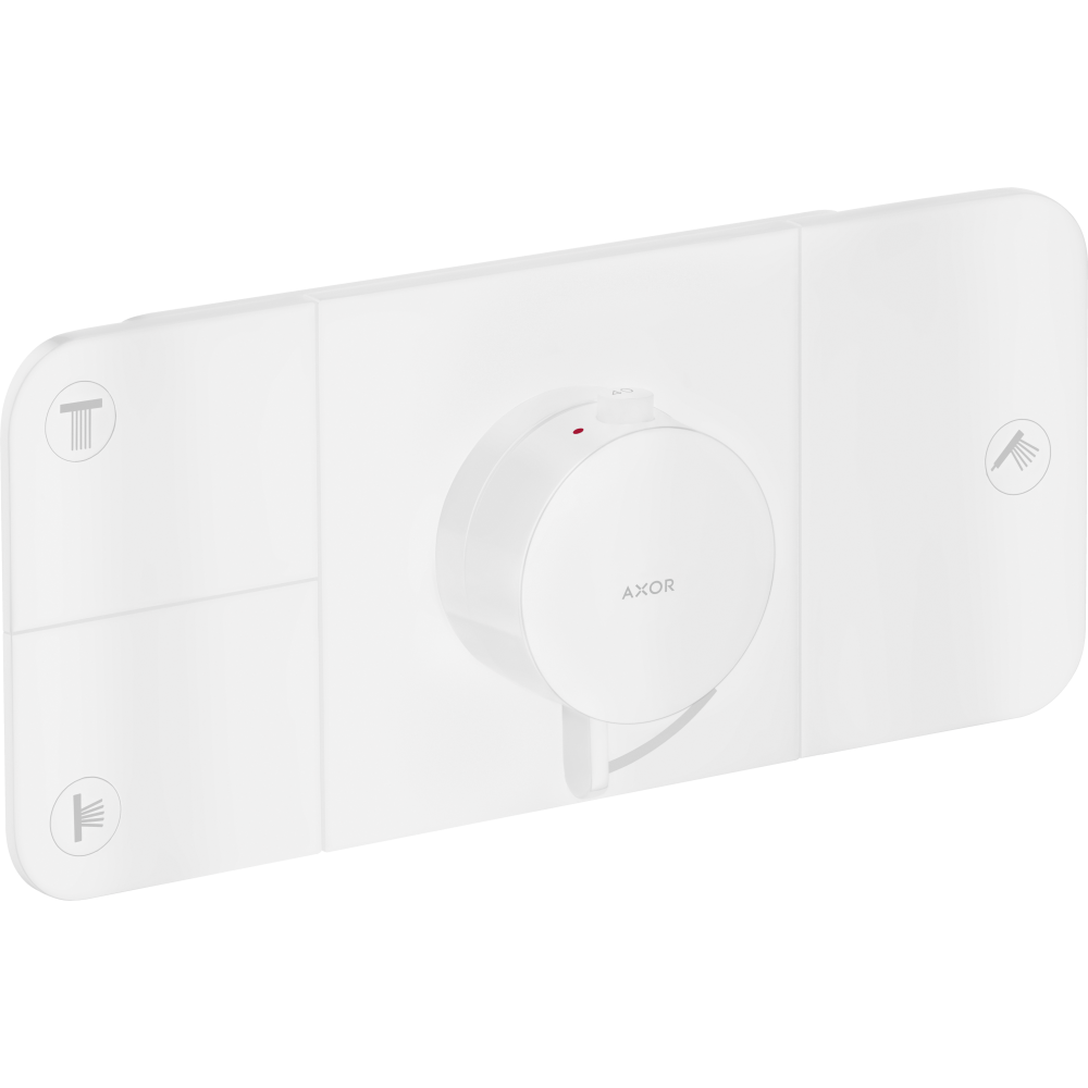 Термостат Axor One, для 3 потребителей, скрытого монтажа, 45713700, матовый белый