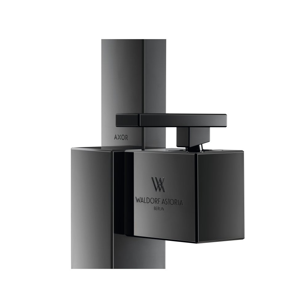 Смеситель для раковины Axor Edge, 190, однорычажный, со сливным клапаном Push-Open, 46020990, полированное золото