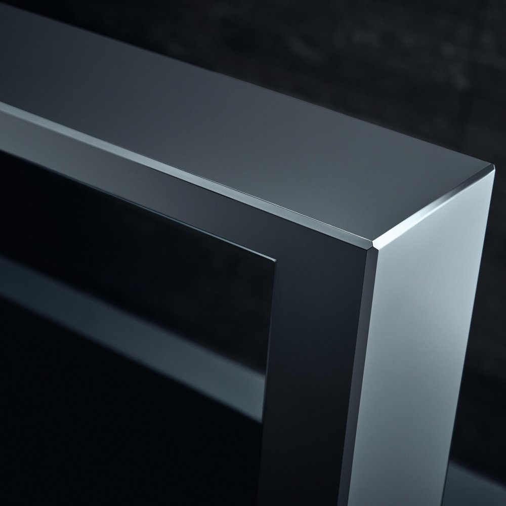 Смеситель для раковины AXOR Edge 190 со сливным клапаном Push-Open с алмазной огранкой  46021000