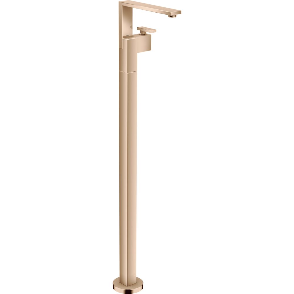 Смеситель для раковины Axor Edge, однорычажный, напольный, со сливным клапаном Push-Open, 46040300, полированное красное золото 