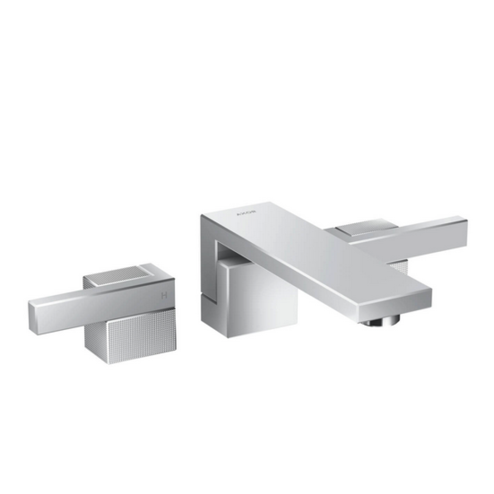 Скрытая часть смесителя AXOR Edge для раковины на 3 отверстия скрытого монтажа с изливом 190 мм с алмазной огранкой  46061000