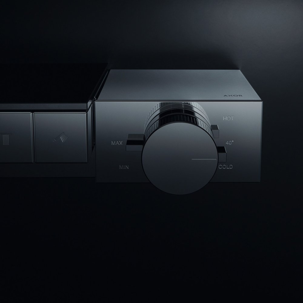 Термостат AXOR Edge для 3 потребителей комбинированного монтажа с алмазной огранкой  46141000