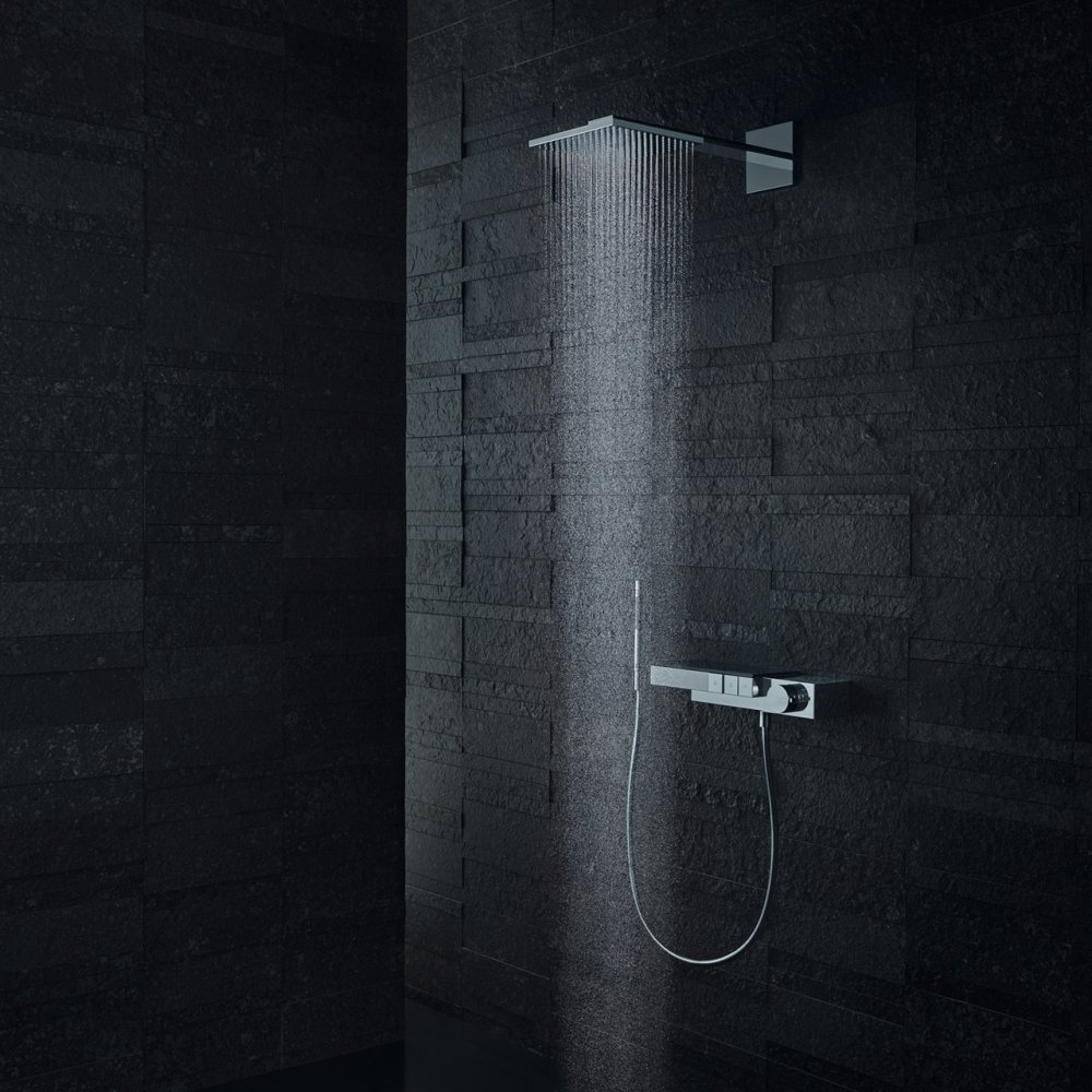 Термостат AXOR Edge для 3 потребителей комбинированного монтажа с алмазной огранкой  46141000