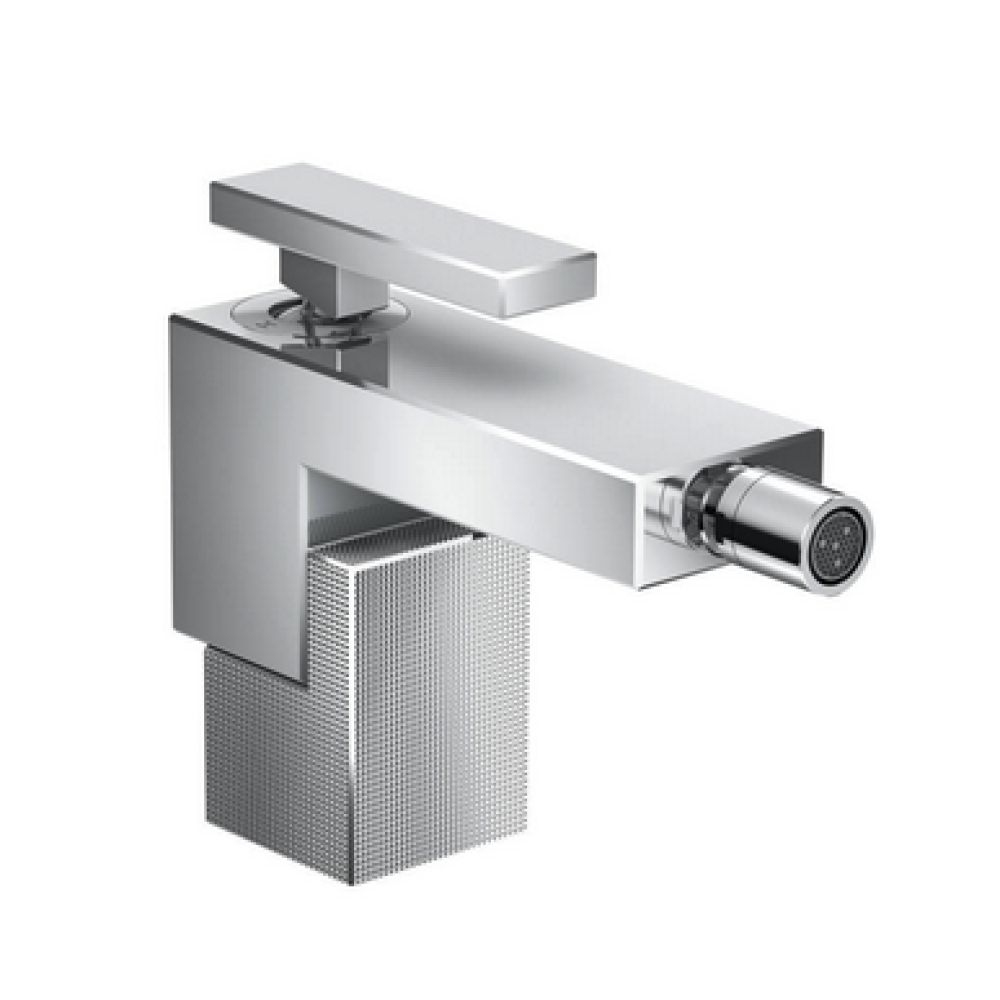 Смеситель для биде AXOR Edge со сливным клапаном Push-Open с алмазной огранкой  46211000