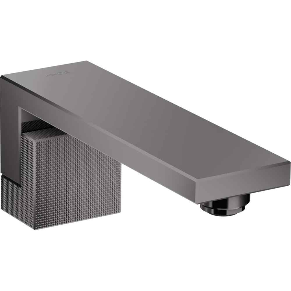 Излив на ванну Axor Edge, с алмазной огранкой, 46411330, полированный черный хром 