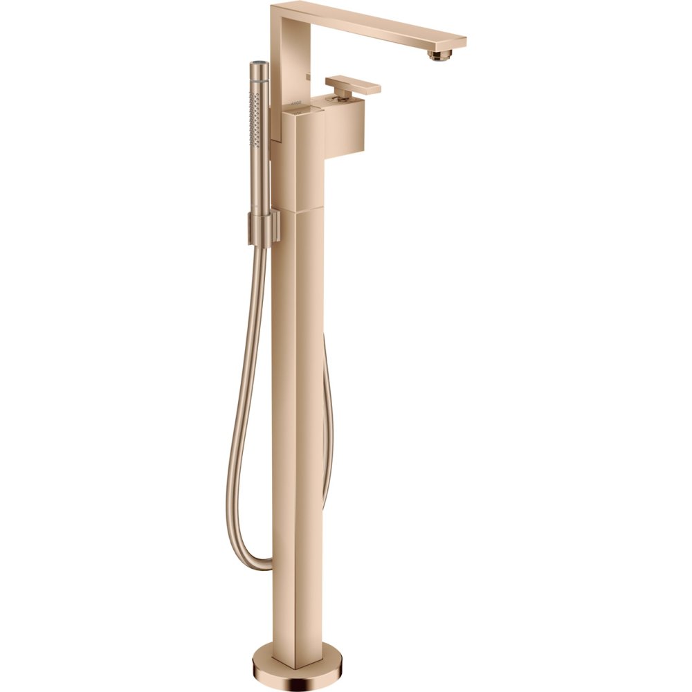 Смеситель для ванны Axor Edge, однорычажный, напольный, 46440300, полированное красное золото 