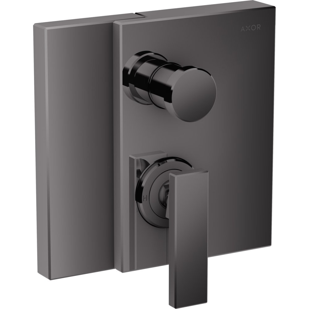 Смеситель для ванны Axor Edge, однорычажный, скрытого монтажа, 46450330, полированный черный хром 