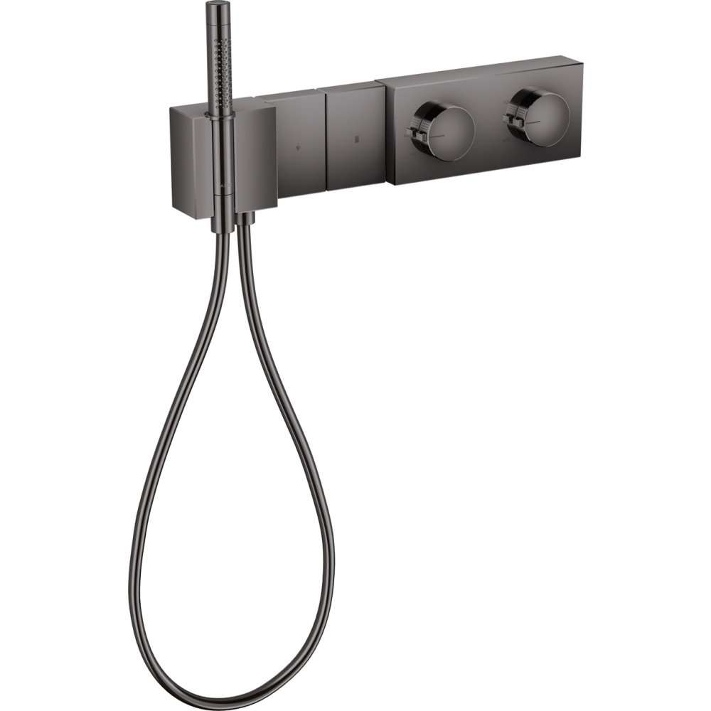 Термостат Select Axor Edge, 470/100, для 2 потребителей, скрытого монтажа, 46700330, полированный черный хром 