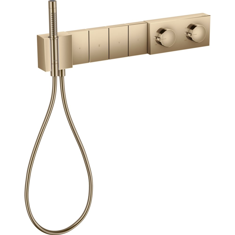 Термостат Select Axor Edge, 610/100, для 4 потребителей, скрытого монтажа, 46720130, полированная бронза