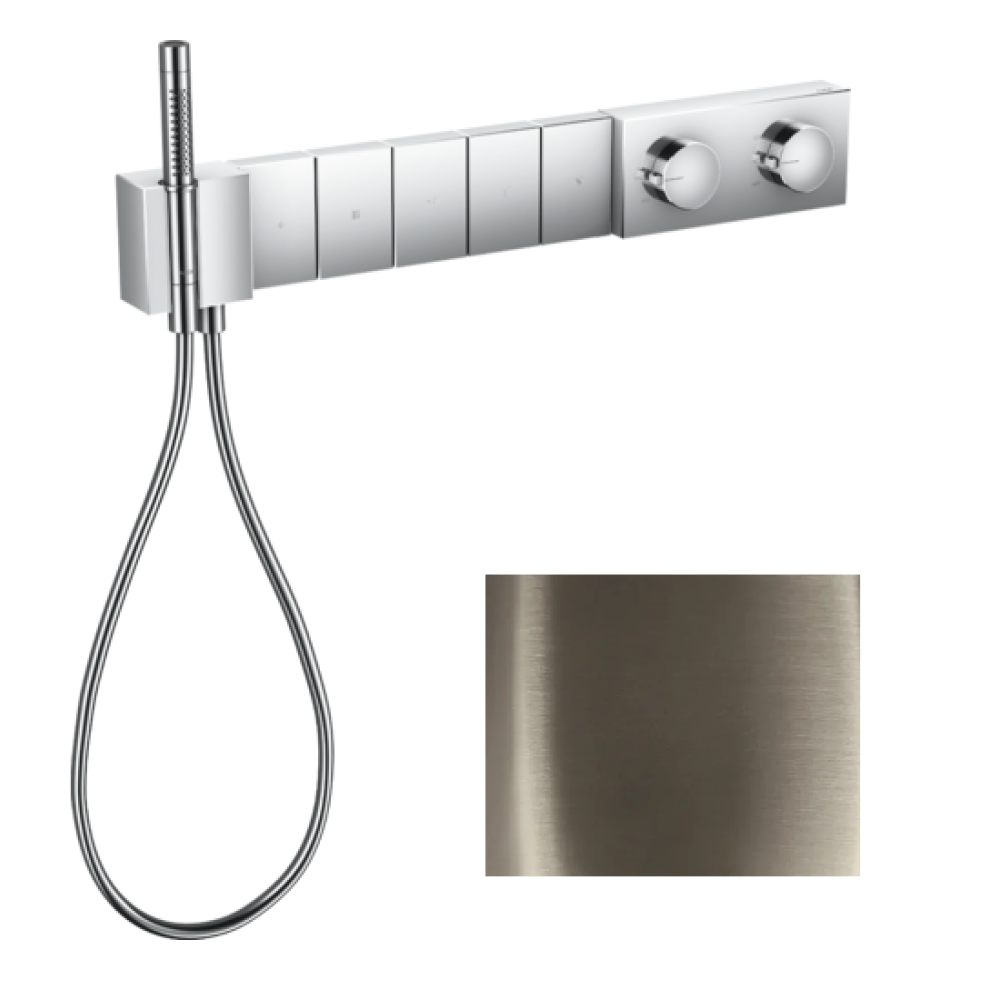 Термостат Select Axor Edge, 680/100, для 5 потребителей, скрытого монтажа, 46730830, полированный никель