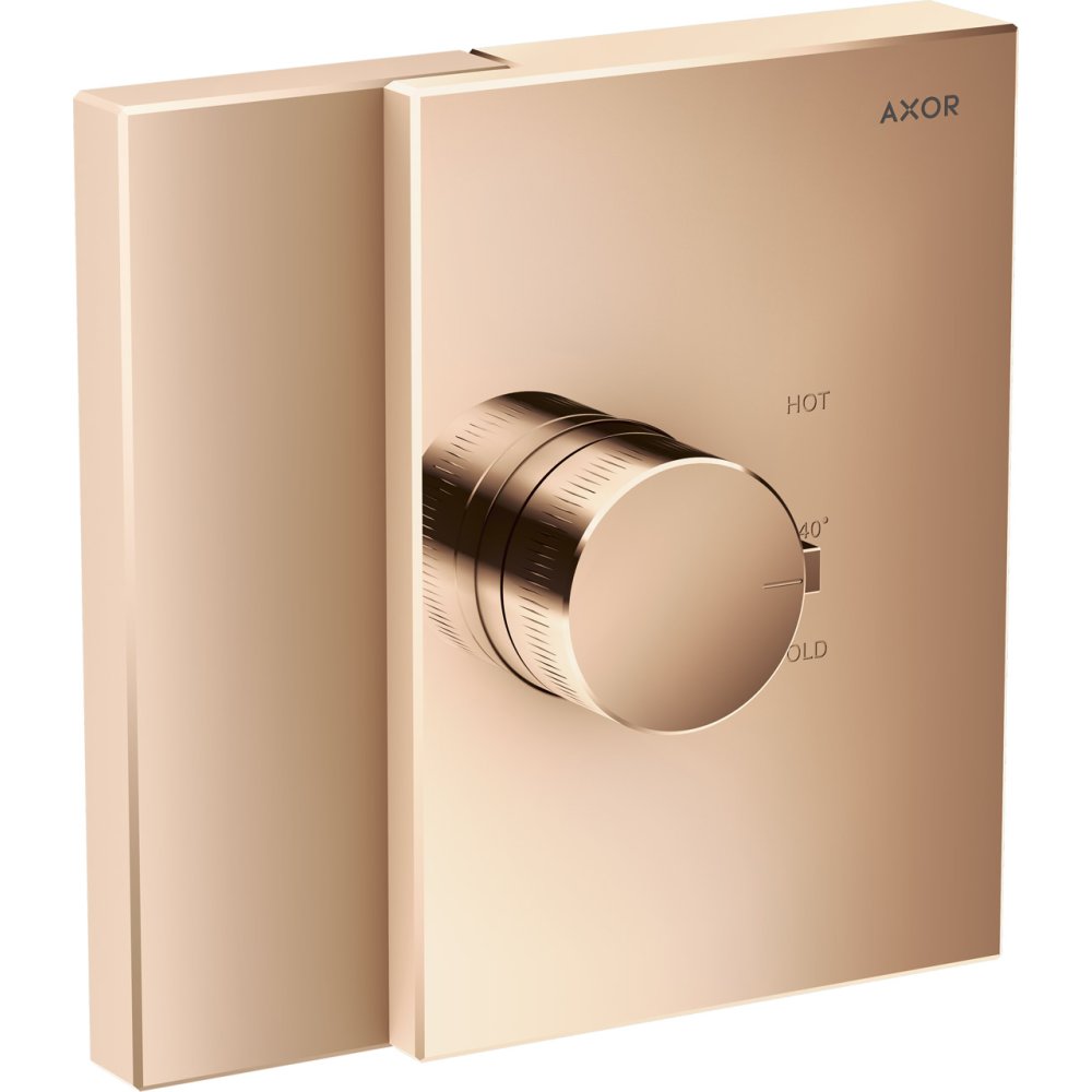 Термостат Highflow Axor Edge, скрытого монтажа, 46740300, полированное красное золото 