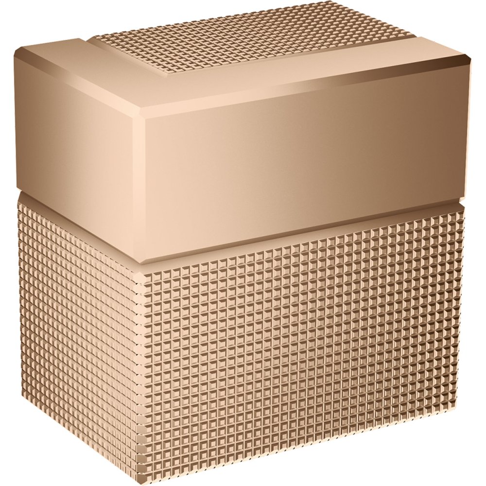 Запорный вентиль Axor Edge, скрытого монтажа, с алмазной огранкой, 46771300, полированное красное золото 