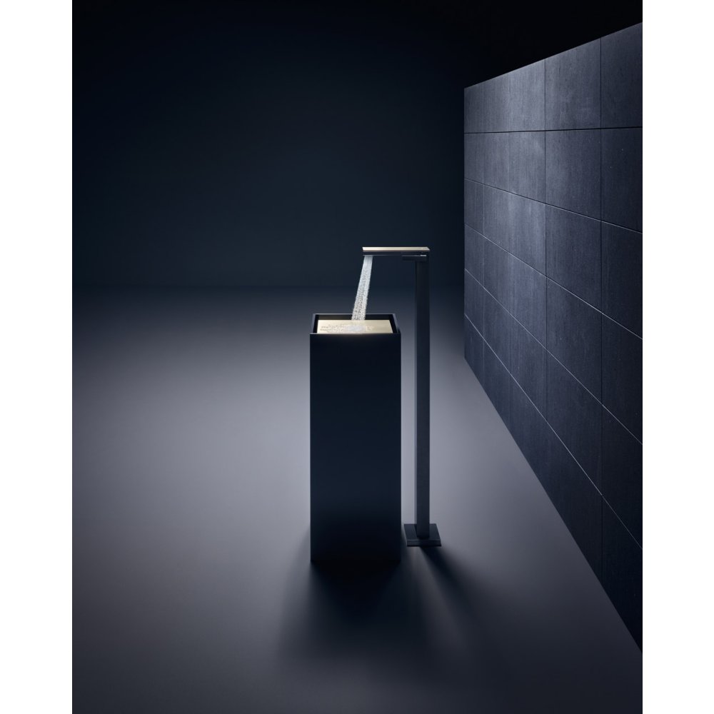 Смеситель для раковины Axor MyEdition, напольный, без панели, со сливным клапаном Push-Open, 47042950, шлифованная медь