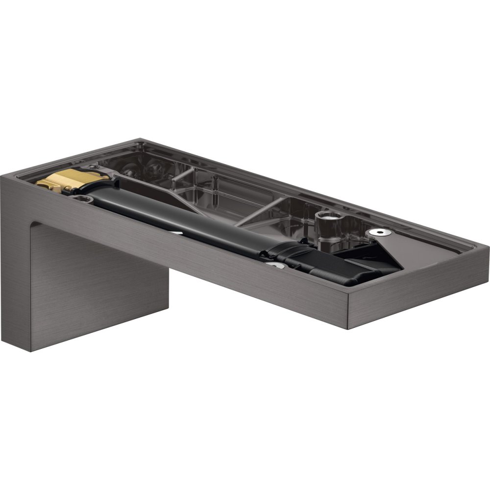 Излив на ванну Axor MyEdition, без панели, 47412340, шлифованный черный хром 