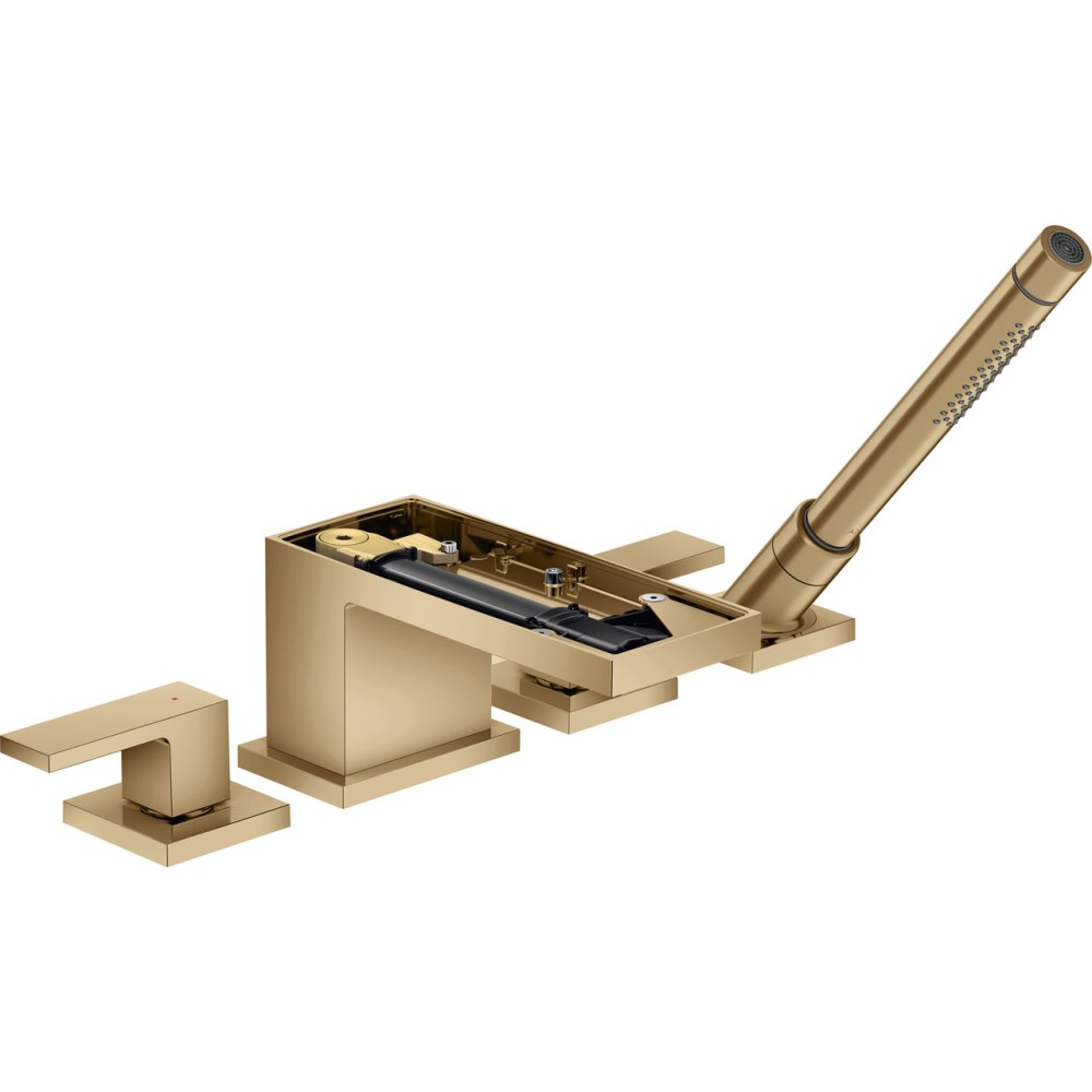 Смеситель на край ванны Axor MyEdition, однорычажный, на 4 отверстия, без панели