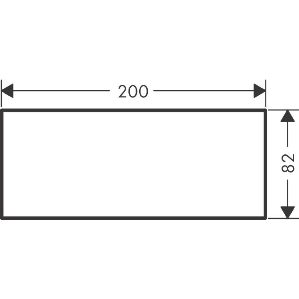 Панель металлическая Axor MyEdition, 200 мм, 47903950, шлифованная медь