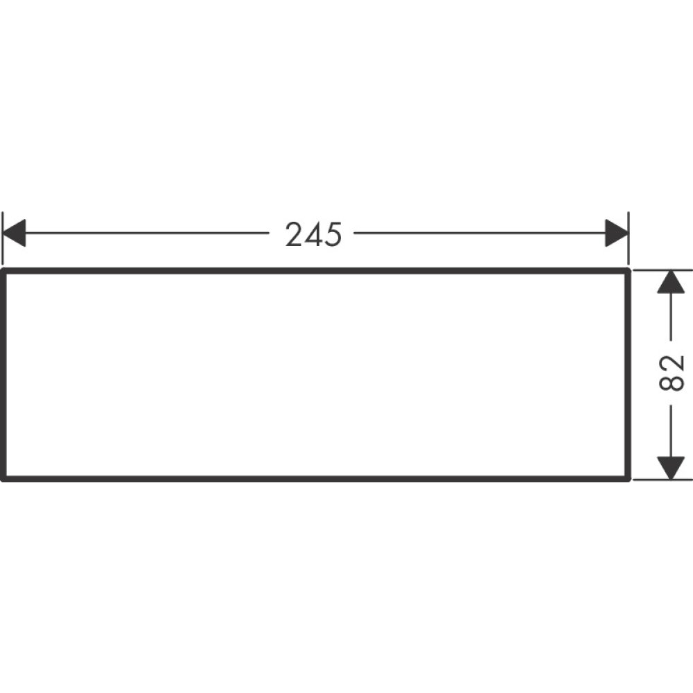Панель металлическая Axor MyEdition, 245 мм, 47904300, полированное красное золото 